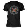 Ramones '40th Anniversary Seal' (Black) T-Shirt