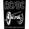 AC/DC 'For Those About To Rock' Back Patch