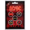 AC/DC 'PWR-UP' Button Badge Pack