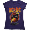 AC/DC 'For Those About To Rock '81' (Purple) Womens Fitted T-Shirt