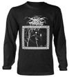 Darkthrone 'Under A Funeral Moon' (Black) Long Sleeve Shirt Front