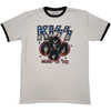 Kiss 'Alive In 77' (White) Ringer T-Shirt