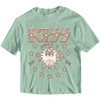 Kiss 'Spirit Of 76' (Green) Womens Cropped T-Shirt