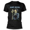 James Brown 'Holding Mic' (Black) T-Shirt