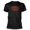 AC/DC 'Oval Logo Vintage' (Black) T-Shirt