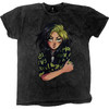 Billie Eilish 'Anime Billie' (Dye Wash) T-Shirt