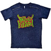 Billie Eilish 'Graffiti' (Blue) Snow Wash T-Shirt