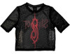 Slipknot 'Logo' (Black) Womens Mesh Crop Top