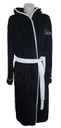 The Beatles 'Drop T Logo' (Black) Bathrobe