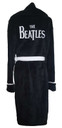 The Beatles 'Drop T Logo' (Black) Bathrobe