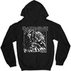 Iron Maiden 'Number of the Beast Grayscale' (Black) Pull Over Hoodie Back