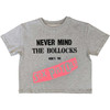 Sex Pistols 'Never Mind The Bollocks Original Album' (Grey) Womens Crop Top