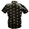 Queen 'Crest Pattern' (Black) Casual Shirt BACK