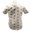 Queen 'Crest Pattern' (White) Casual Shirt BACK