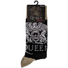 Queen 'Crest & Logo' (Black) Socks (One Size = UK 7-11)