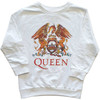Queen 'Classic Crest' (White) Kids Sweatshirt