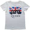 Queen 'Vintage Union Jack' (White) Kids T-Shirt