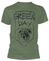 Green Day 'Organic Grenade' (Green) T-Shirt