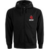 Green Day 'American Idiot' (Black) Zip Up Hoodie Front