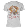 Queen 'Classic Crest' (Light Grey) T-Shirt