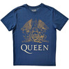 Queen 'Crest' (Denim Blue) T-Shirt