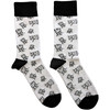 Notorious B.I.G 'Hand-Drawn' (White & Black) Socks (One Size = UK 7-11) SIDE2