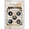 Airbourne 'Boneshaker' Button Badge Pack