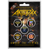 Anthrax 'Among the Living' Button Badge Pack