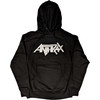 Anthrax 'Logo' (Black) Pull Over Hoodie