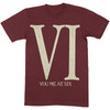 You Me At Six 'Roman VI' (Maroon) T-Shirt