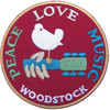 Woodstock 'Peace, Love, Music' Patch