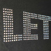 The Beatles 'Let It Be Diamante' (Black) Womens Fitted T-Shirt CLOSEUP