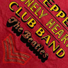 The Beatles 'Sgt Pepper Stacked Diamante' (Red) T-Shirt_CLOSEUP2