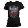 Slayer 'Bloody Shield' (Black) Womens Fitted T-Shirt