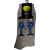 The Beatles 'Cartoon Standing' (Grey) Socks (One Size = UK 7-11)