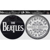 The Beatles 'Drop T Logo & Sgt Pepper Drum' Turntable Slipmat Set