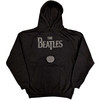 The Beatles 'Drop T Logo & Apple' (Black) Hi-Build Pull Over Hoodie