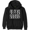 The Beatles 'Hard Days Night Faces Mono' (Black) Pull Over Hoodie