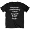 The Beatles 'Me and My Monkey' (Black) T-Shirt