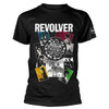 The Beatles 'Revolver Montage' (Black) T-Shirt