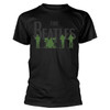 The Beatles 'Saville Row Line Up Green Silhouette' (Black) T-Shirt