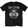 Willie Nelson 'Skull' (Black) T-Shirt
