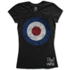 The Who 'Target Distressed' (Black) Womens Fitted T-Shirt