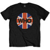 The Who 'Union Jack Circle' (Black) T-Shirt