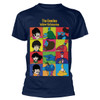 The Beatles 'Yellow Submarine Characters' (Navy) T-Shirt