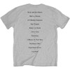 The Beatles 'Budokan Set List BP' (Grey) T-Shirt