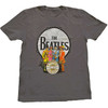 The Beatles 'Sgt Pepper & Drum' (Grey) T-Shirt