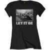 The Beatles 'Let It Be Studio' (Black) Womens Fitted T-Shirt