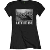 The Beatles 'Let It Be Studio' (Black) Womens Fitted T-Shirt