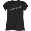 The Beatles 'White Album Faces' (Black) Womens Fitted T-Shirt BACK